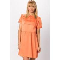 Peter Pan Collar Pleat Front Dress