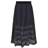 PERSEVERANCE LONDON Embroidered Lace Skirt