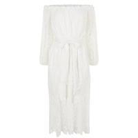 PERSEVERANCE LONDON Lace Bardot Dress
