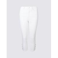 Per Una Mid Rise Cropped Skinny Leg Jeans