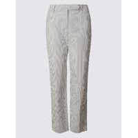 per una pure cotton straight leg trousers