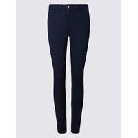 per una sateen skinny high rise cropped jeans