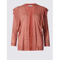 Per Una Ruffle 3/4 Sleeve Cardigan