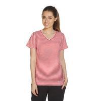 peter storm womens angel stripe tee red