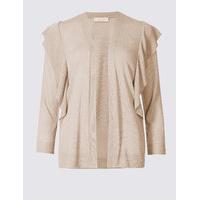 Per Una Ruffle 3/4 Sleeve Cardigan