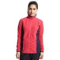 peter storm womens full zip iris fleece pink