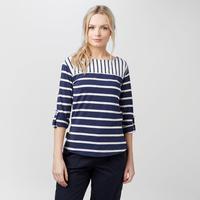peter storm womens anabelle striped long sleeve t shirt navy