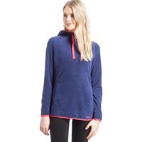 peter storm womens over the head fleece hoodie navy