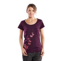 peter storm womens butterfly t shirt purple