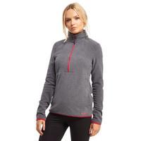 peter storm womens grasmere half zip fleece grey