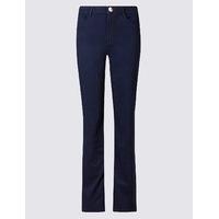 per una sateen roma rise straight leg jeans