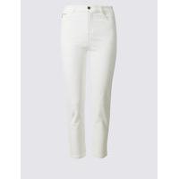 Per Una High Rise Cropped Straight Leg Jeans