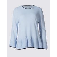 Per Una Peplum 3/4 Sleeve Jumper