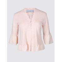 Per Una Open Front Flared Sleeve Cardigan