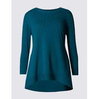 Per Una Dipped Side Round Neck Jumper