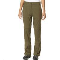 peter storm womens stretch double zip off trousers khaki