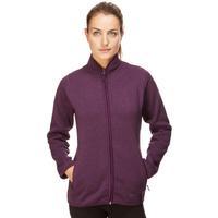 peter storm womens full zip interest fleece purple