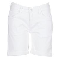 pepe jeans poppy womens shorts in white