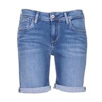 pepe jeans poppy womens shorts in blue