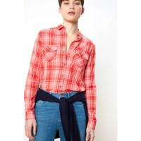 pepe jeans pl302085 shirt women red womens shirt in red