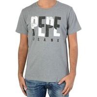 pepe jeans t shirt chaos grey marl pm503151 womens t shirt in grey