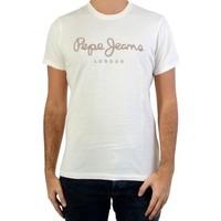 Pepe jeans T-Shirt PM503328 Sail Off White women\'s T shirt in white