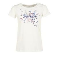 Pepe jeans ELLE women\'s T shirt in white