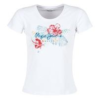 Pepe jeans AMBER women\'s T shirt in white