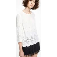 Pepe jeans PL302075 Blusa Women Bianco women\'s Long Sleeve T-shirt in white