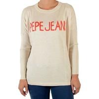 Pepe jeans Pullover Barry PL700582 Beige Chalk 837 women\'s Sweater in BEIGE