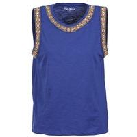 Pepe jeans VICTORY women\'s Vest top in blue