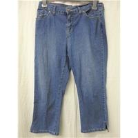 Per Una (M&S) - Size: 12 - Blue - Cropped jeans