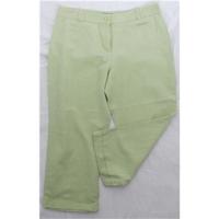Per Una size 16 green cropped trousers