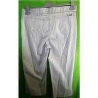 Per Una - Size 12 R - Striped- Trousers Per Una - Size: M - Grey - Trousers