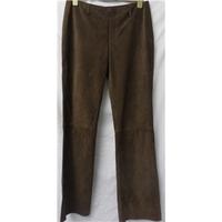 Per Una - Size: L - Brown - Genuine Leather trousers