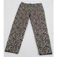 Peruvian Connection size 12 brown mix patterned trousers