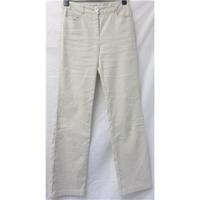 per una size 8 beige linen trousers