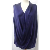 Per Una - Size: 20 - Blue - Pure silk - Sleeveless top