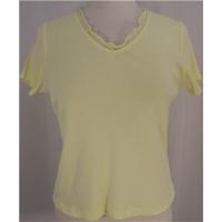 Per Una - Size 14 - Lemon Cotton T Shirt