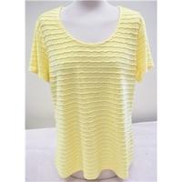 Per Una - Size: 16 - Yellow - Cap sleeved Top