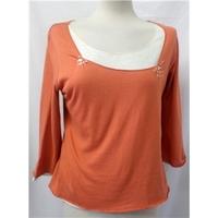 per una size 12 orange long sleeved shirt
