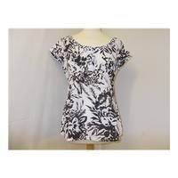 Per Una, Size 12, Black/White Smock Top