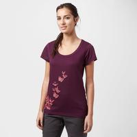 peter storm womens butterfly t shirt purple