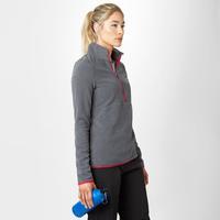 peter storm womens grasmere half zip fleece grey