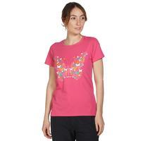 peter storm womens butterfly t shirt pink