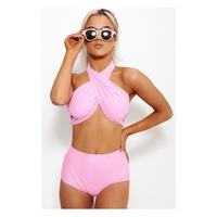 Perrie Pink High Waisted Multiway Bikini