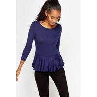 Peplum Hem Casual Top