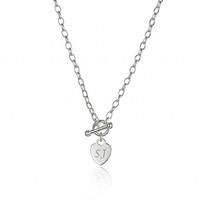 Personalised Silver Heart Charm Pendant