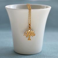 Personalised Gold Tree Necklace