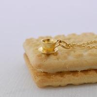 Personalised Gold Tea Cup Necklace